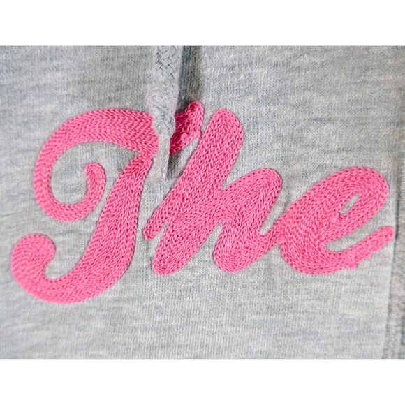 Fiorucci Love Therapy Women S Fleece 3/4-Zip Hooded Sweatshirt - Picture 5 of 15